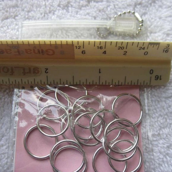 Scunci 20 PCS Hair Rings Metal Gold Silver Braids Reusable Zipper Storage Pouch - Picture 6 of 6